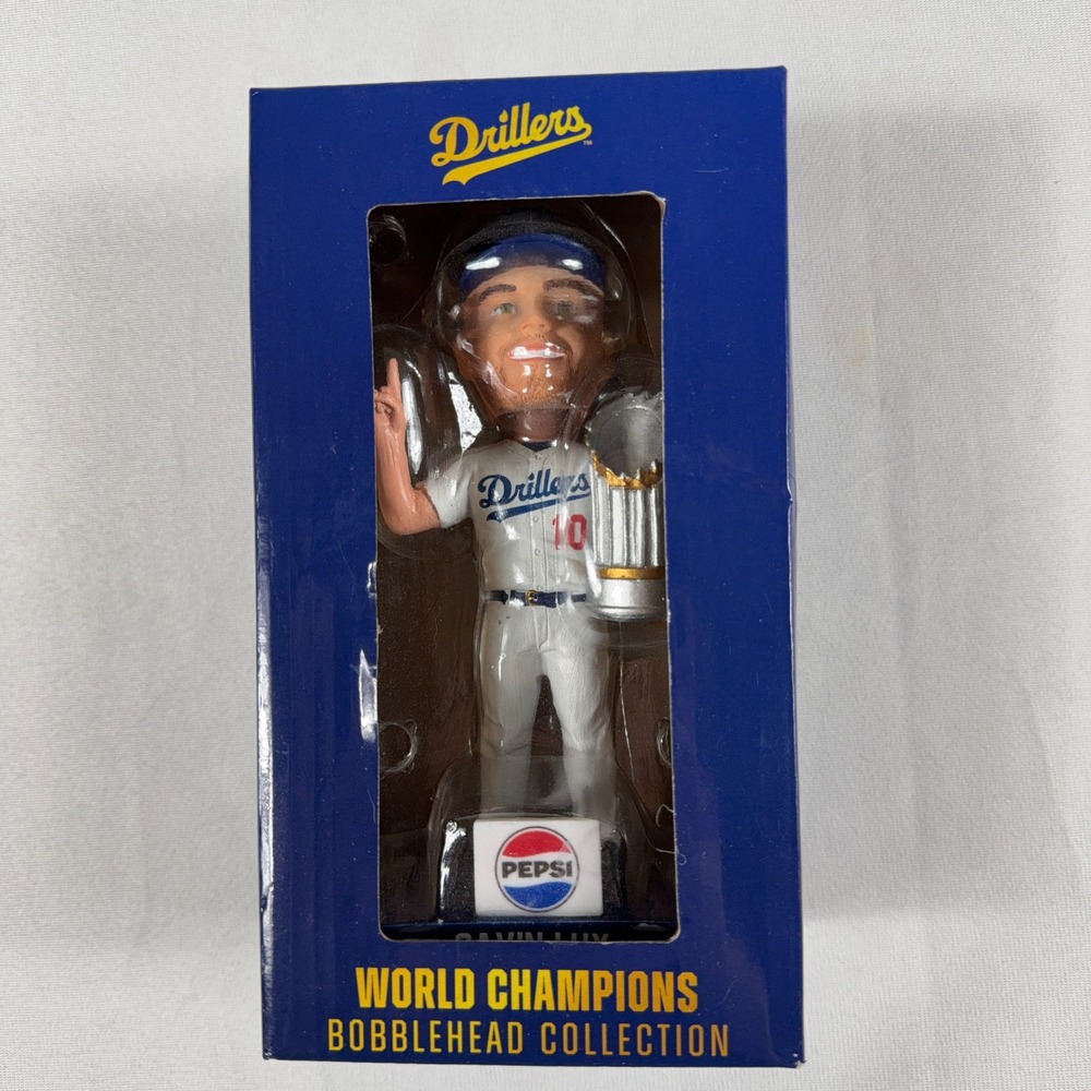 Tulsa Drillers Gavin Lux Bobblehead World Champions Collection Pepsi‎ NWT